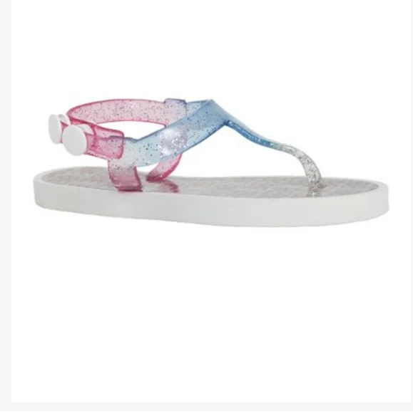 Bebe Girls White & Pink Ombré Sandal - Toddler 9/10 - Picture 1 of 1